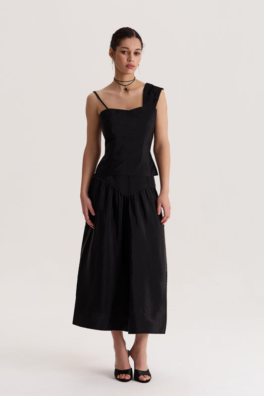 Skirt Delos Maxi in Black