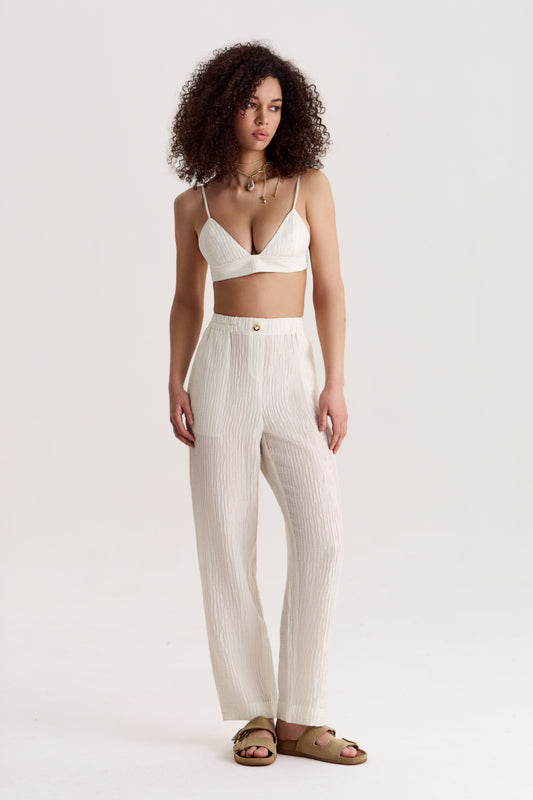 Top-Bra Evia in Pearl White