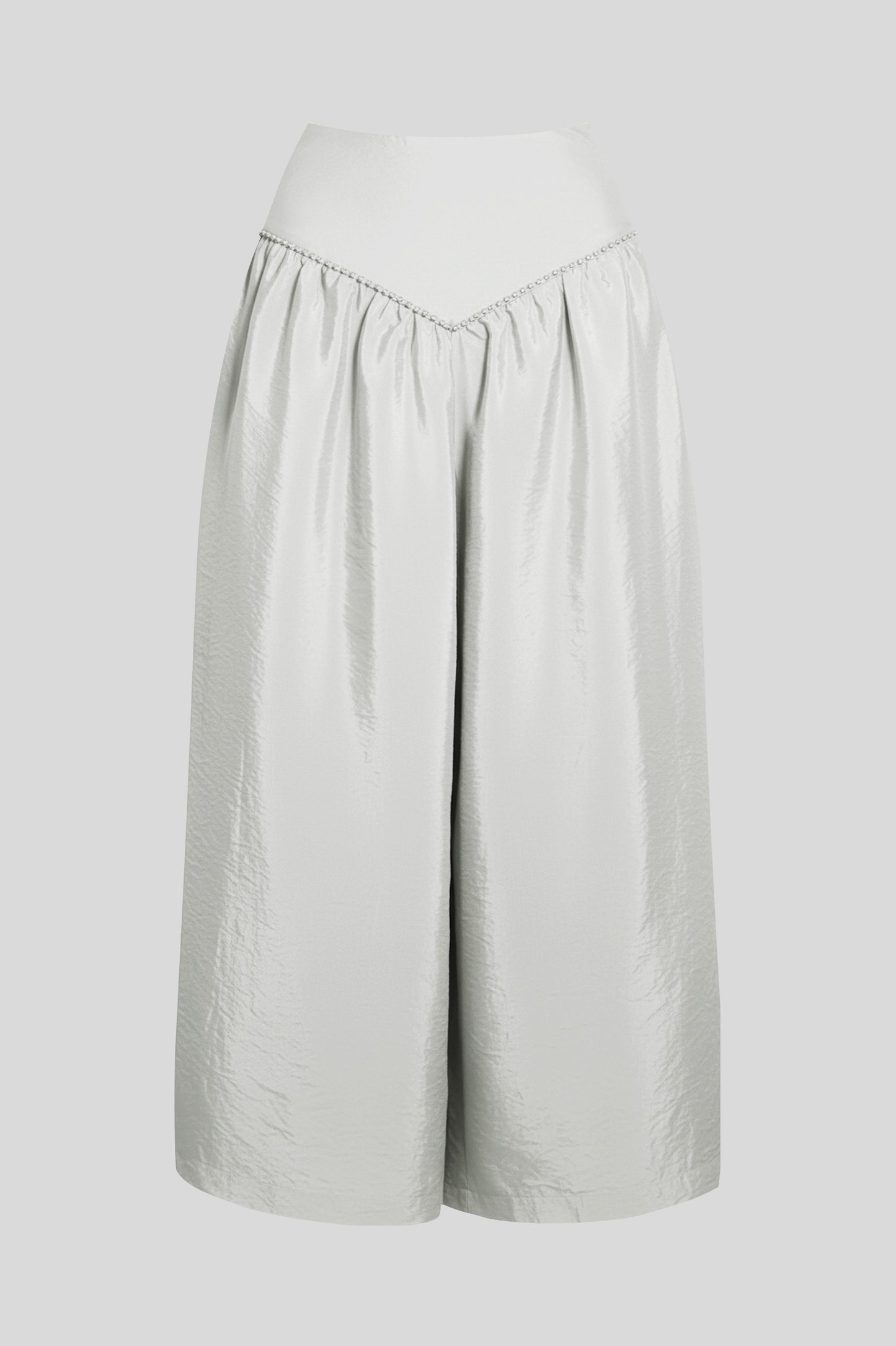 Skirt Delos maxi in Oyster-grey