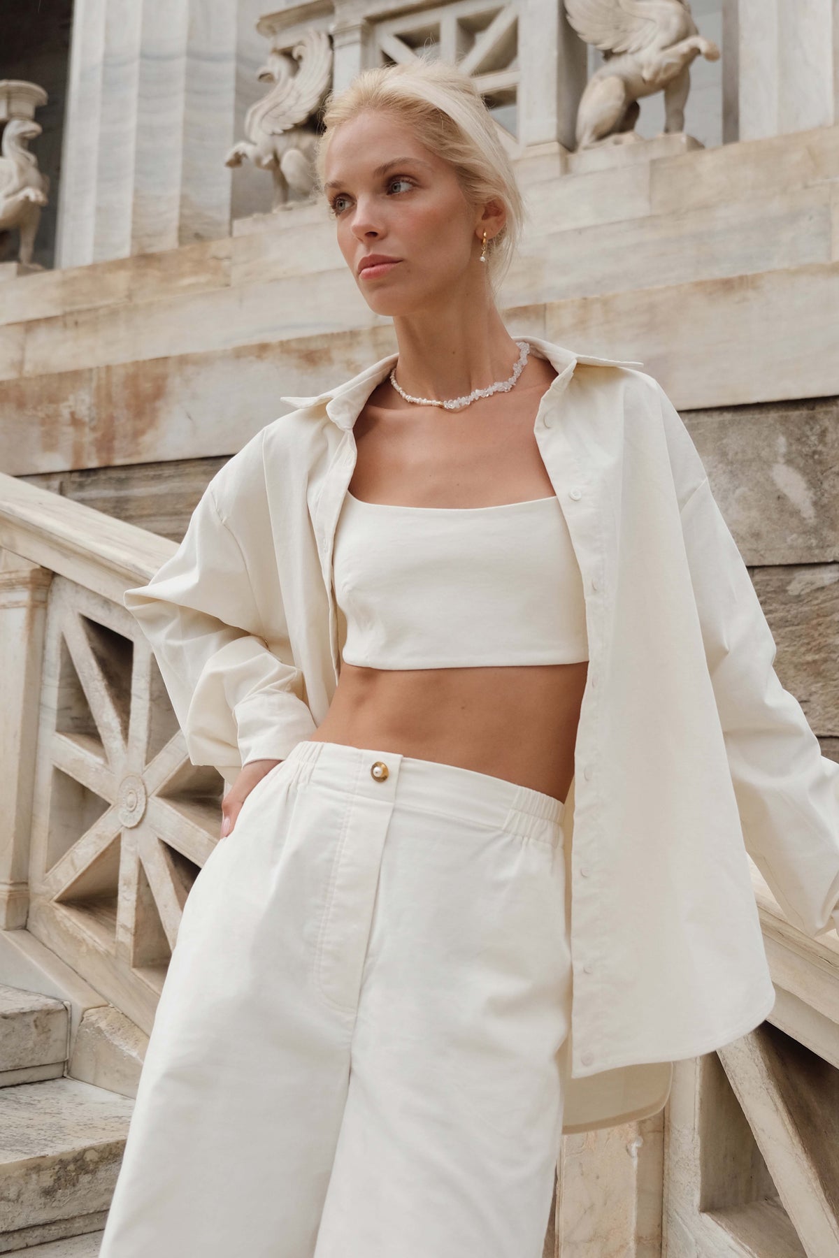 Shirt Delos in Cream