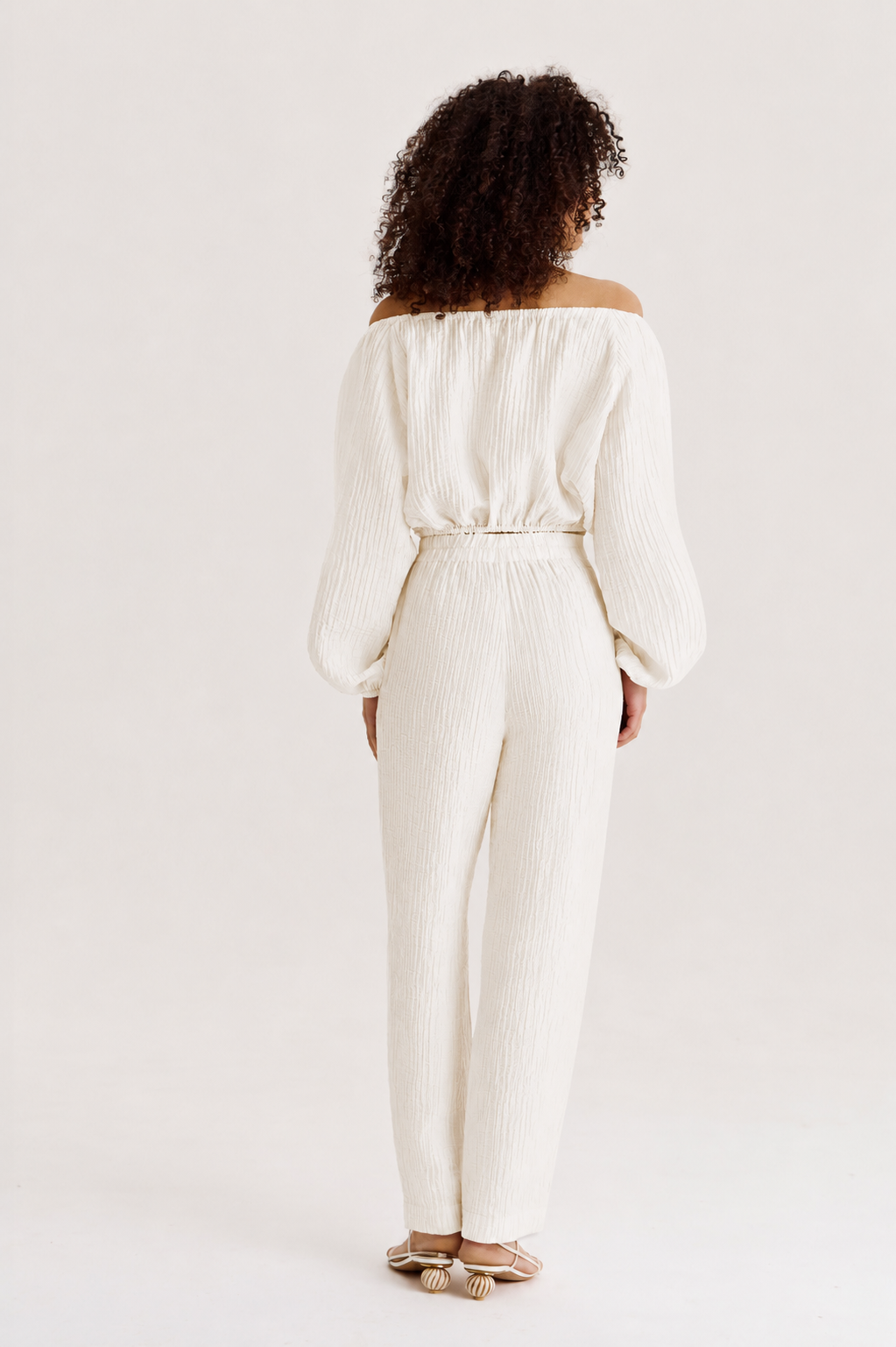Blouse Evia in Pearl White